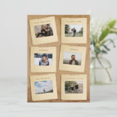 Vintages Foto Save The Date (Stehend Vorderseite)