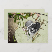 Vintages Foto Save the Date Ankündigungspostkarte (Vorne/Hinten)