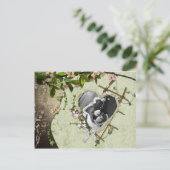 Vintages Foto Save the Date Ankündigungspostkarte (Stehend Vorderseite)