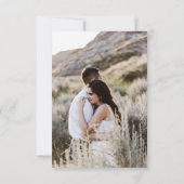 Vintages Foto Save the Date Einladung (Rückseite)