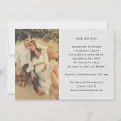 Vintages Foto Schnappschüsse Washi Tape Hochzeit Save The Date (Rückseite)