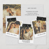 Vintages Foto Schnappschüsse Washi Tape Hochzeit Save The Date (Vorne/Hinten)