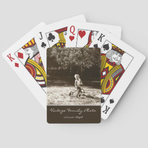 Vintages Foto Spielkarten