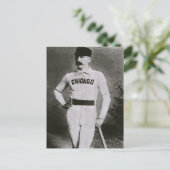 Vintages Foto, Sports Chicago Baseball Player Postkarte (Stehend Vorderseite)