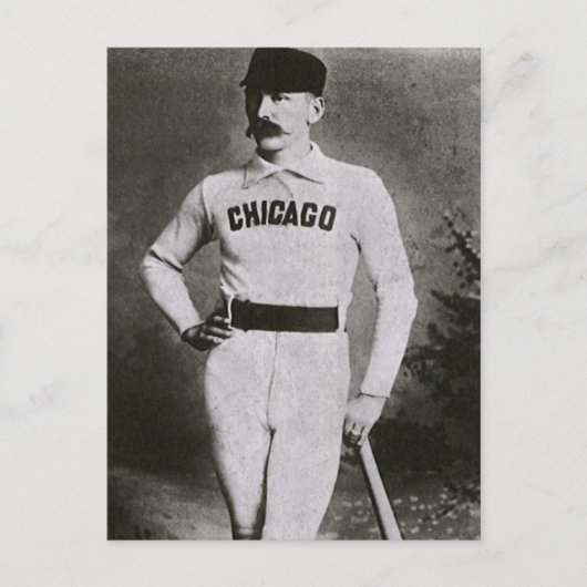 Vintages Foto, Sports Chicago Baseball Player Postkarte (Vorderseite)