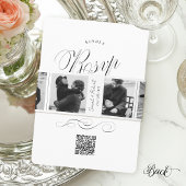 Vintages Foto-Standbühnen-Collage-Skript Hochzeit Einladungsbanderole