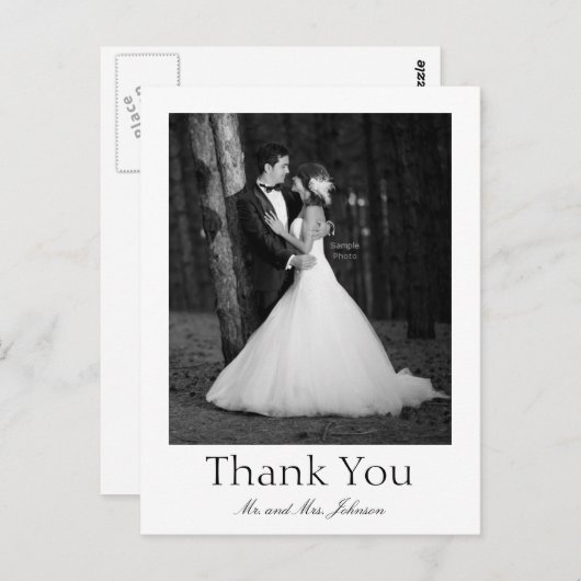 Vintages Foto vielen Dank Postkarte (Vorne/Hinten)