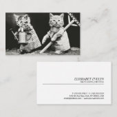 Vintages Foto Visitenkarte (Vorne/Hinten)