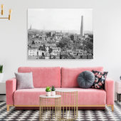 Vintages Foto von Charlestown Massachusetts Leinwanddruck (Insitu (Wohnzimmer))