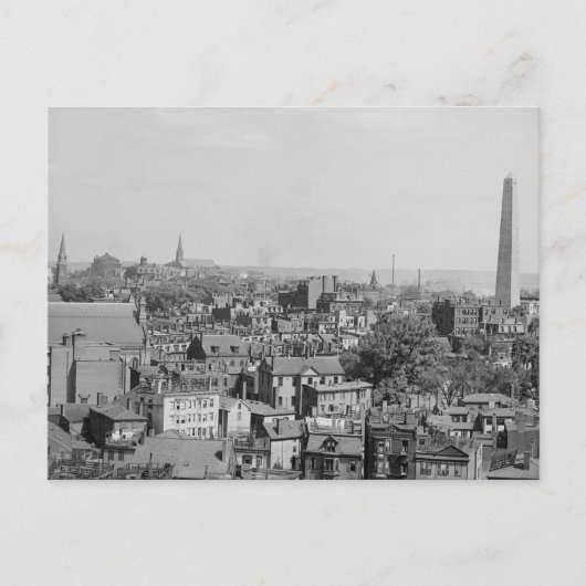 Vintages Foto von Charlestown Massachusetts Postkarte (Vorderseite)