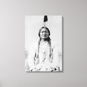 Vintages Foto von Lakota Leader Sitting Bull Leinwanddruck