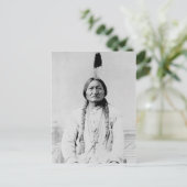 Vintages Foto von Lakota Leader Sitting Bull Postkarte (Stehend Vorderseite)