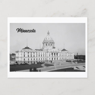 Vintages Foto von Minnesota Staat Hauptstadt Postkarte