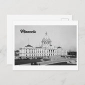 Vintages Foto von Minnesota Staat Hauptstadt Postkarte (Vorne/Hinten)