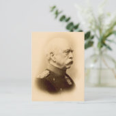 Vintages Foto von Otto Von Bismarck Postkarte (Stehend Vorderseite)