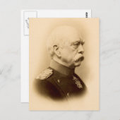 Vintages Foto von Otto Von Bismarck Postkarte (Vorne/Hinten)