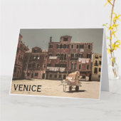 Vintages Foto von Venedig Karte (Gelbe Blume)
