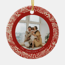 Vintages Foto Weihnachtsbaum Keramik Ornament