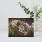 Vintages Foto | Wildblume Tea Nature Postkarte (Stehend Vorderseite)