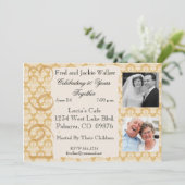 Vintages Foto zum 50. Jahrestag 1963 Einladung (Stehend Vorderseite)