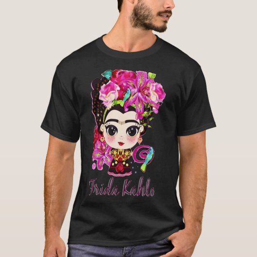 Vintages Fotograf Frida Kahlo Shirt Zieltag Gif (Vorderseite)