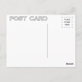 Vintages Fotografie Edwardian Picknick auf dem Postkarte (Rückseite)