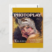 Vintages Fotoplay Film Magazine Cover 1929 Postkarte (Vorne/Hinten)