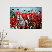 Vintages Fox-Jagdplakat Poster (Küche)