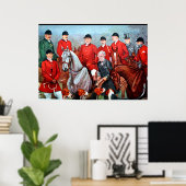 Vintages Fox-Jagdplakat Poster (Heimbüro)