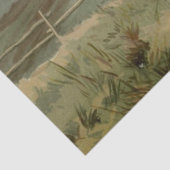 Vintages Foxhound-Gewebe Seidenpapier (Detail)