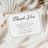 Vintages Frame-Skript Beerdigung Dankeschön Dankeskarte