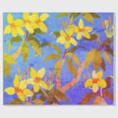 Vintages Framgipani-Wrapping-Papier Geschenkpapier (Flach)