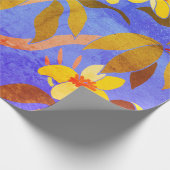 Vintages Framgipani-Wrapping-Papier Geschenkpapier (Ecke)