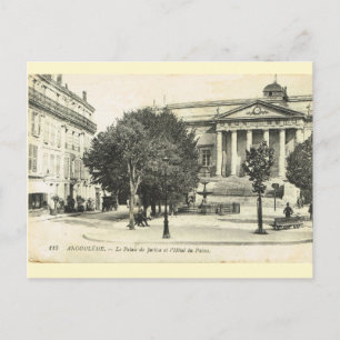 Vintages Frankreich, Angouleme, Justizpalast Postkarte