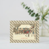 Vintages Frankreich, Bühne-Coach im Dorf Postkarte (Stehend Vorderseite)