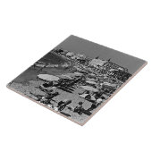 Vintages Frankreich Cannes Strand Fliese (Seite)