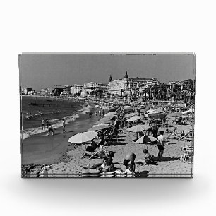 Vintages Frankreich Cannes Strand Fotoblock