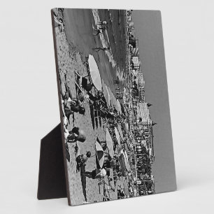Vintages Frankreich Cannes Strand Fotoplatte