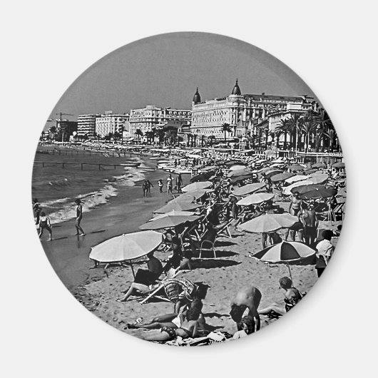 Vintages Frankreich Cannes Strand Magnet (Vorne)