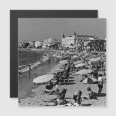 Vintages Frankreich Cannes Strand Magnetkarte (Vorne/Hinten)