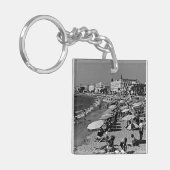 Vintages Frankreich Cannes Strand Schlüsselanhänger (Vorderseite links)