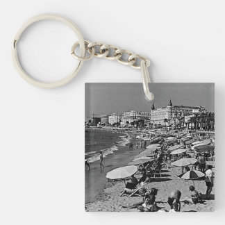 Vintages Frankreich Cannes Strand Schlüsselanhänger