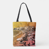 Vintages Frankreich Cannes Strand Tasche (Rückseite)