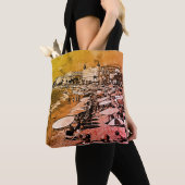 Vintages Frankreich Cannes Strand Tasche (Von Nahem)