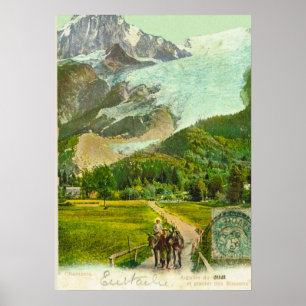 Vintages Frankreich, Chamonix 1907 Poster