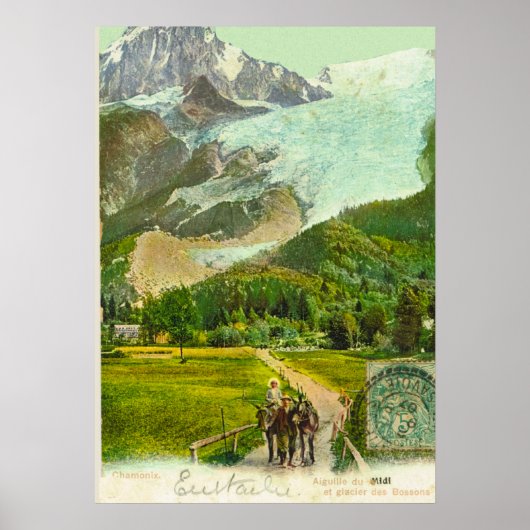 Vintages Frankreich, Chamonix 1907 Poster (Vorne)