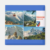 Vintages Frankreich, Chamonix, Mt Blanc Magnet (Vorne)