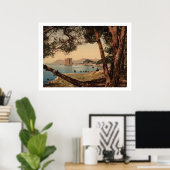 Vintages Frankreich, Insel Saint-Honorat, Cannes Poster (Heimbüro)