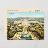 Vintages Frankreich, Palais de Versailles Postkarte (Vorne/Hinten)