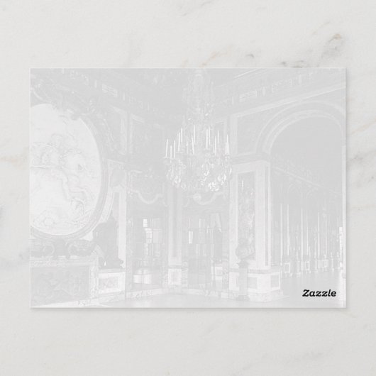 Vintages Frankreich Palast Versailles Krieg Postkarte (Rückseite)